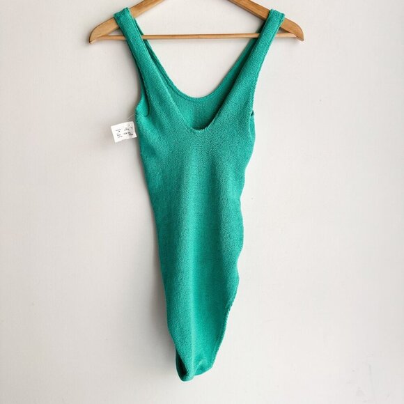 Etam Paris Turquoise Teal One Piece Swimsuit T2/40/US 8 - Picture 6 of 7